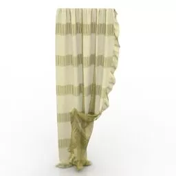 Vintage Texture Curtain 3d model