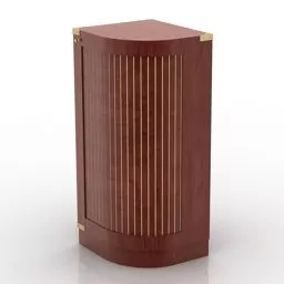 Corner Rack Wooden 3d model