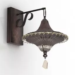 Antique Brass Sconce 3d model