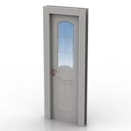Aluminum Door With Glass Window 3d model