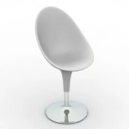 Bar Chair Egg Shape 3d model