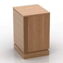 Wood Locker Cabinet 3d model