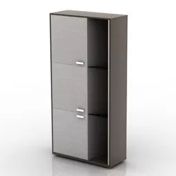 Three Door Locker Cabinet 3d model