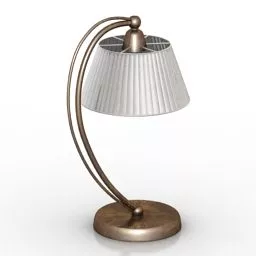 Hotel Lamp Curved Stand 3d model