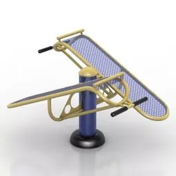 Double Bench Sport Equipment 3d model
