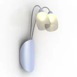 Sconce Lamp Dual Bulb 3d model