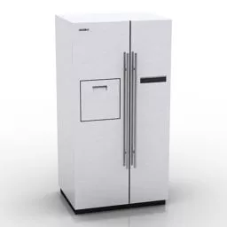 Refrigerador Moderno Samsung Lado A Lado Modelo 3d Gratuito - .3ds ...