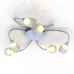 Small Bulbs Ceiling Lamp 3d model