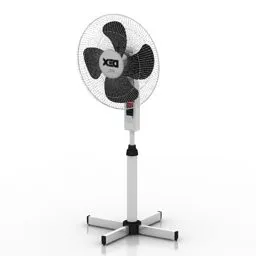 High Floor Fan Free 3d Model - .3ds, .Gsm - Open3dModel