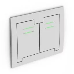 Two Switch Plastic Case 3d model