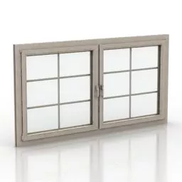 Rectangular Window For Home 3d model
