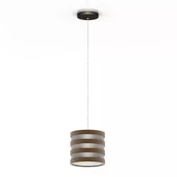 Contemporary Pendant Lamp Cylinder Shade 3d model