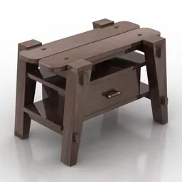 Stylist Nightstand Diy Style 3d model