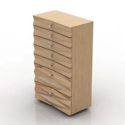 Modern Locker With Polygon Face 3d model