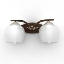Sconce Lamp Two Bulbs 3d model