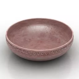 Red Stone Vase 3d model