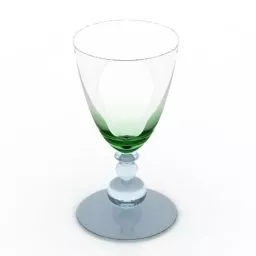 Green Glass Cup 3d model
