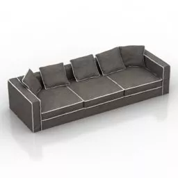 Textile Sofa Casamilano 3d model