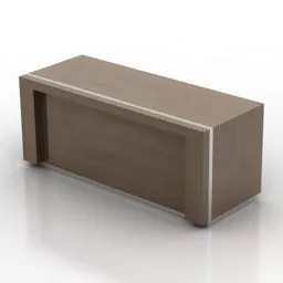 Console Table Ash Wooden 3d model