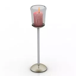 Small Candlestick With Stand 3d model