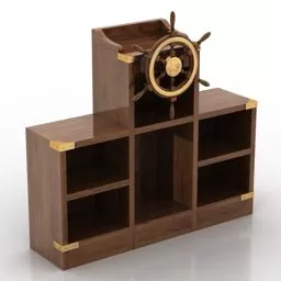 Kid Room Cabinet With Wheels 3d model