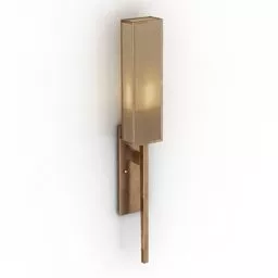 Elegant Bronze Sconce Lamp 3d model