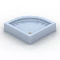 Corner Shower Base 3d model