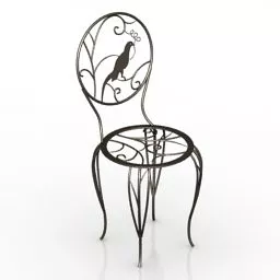 Boutique Chair Round Form 3d model