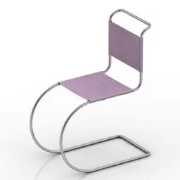 Chair Cantilever, Curved Frame 3d model
