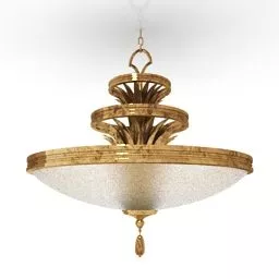 Boutique Bronze Ceiling Lamp 3d model