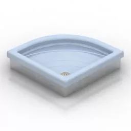 Shower Base With Drain 3d model