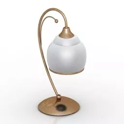 Boutique Lamp Brass Stand 3d model