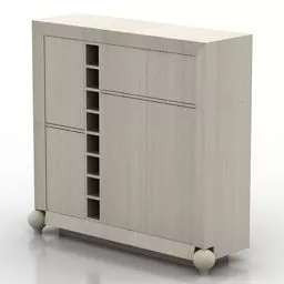 Entrance Locker With Doors 3d model