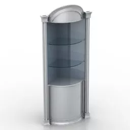 Glass Showcase Shelf 3d model
