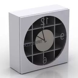 Minimal Square Clock 3d model