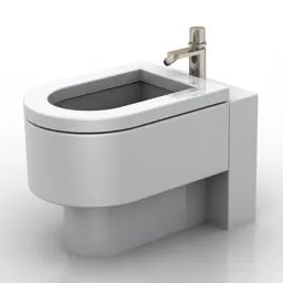 Typical Bidet With Sink 3d model