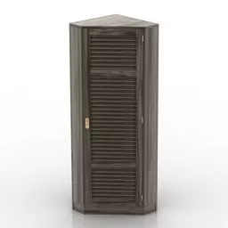 Home Door Walnut Wood 3d model