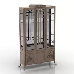 Antique Glasscase Cabinet 3d model