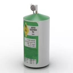 Oxygen Storage Cylinder 3d model