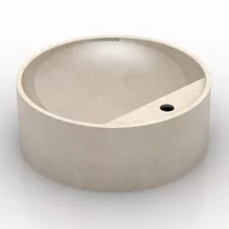 Common Sink Old Style With Cover Leg 3d model