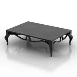 Round Stool Table With Simple Stand 3d model