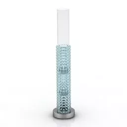 Table Lamp With Transparent Shade 3d model