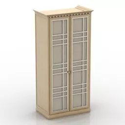 Mirror Wardrobe Cabinet 3d model