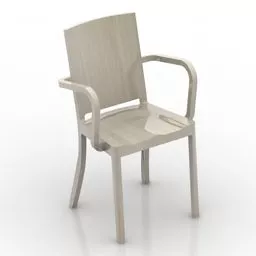 Plastic Coffee Armchair 3d model