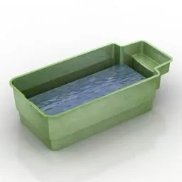 Outdoor Plastic Pool 3d model