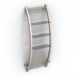 Towel Rail Inox Shelf 3d model