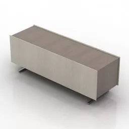 Low Locker Mdf Material 3d model