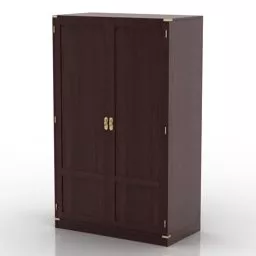 Home Door Walnut Wood 3d model