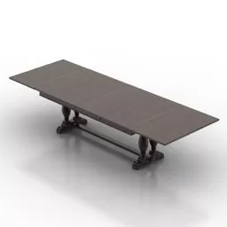 Modern Office Table With Stylist Drawers 3d model