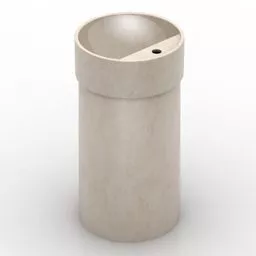 Cylinder Stone Sink 3d model